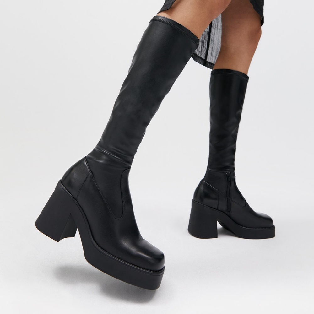 Miista Norma black leather boots 37